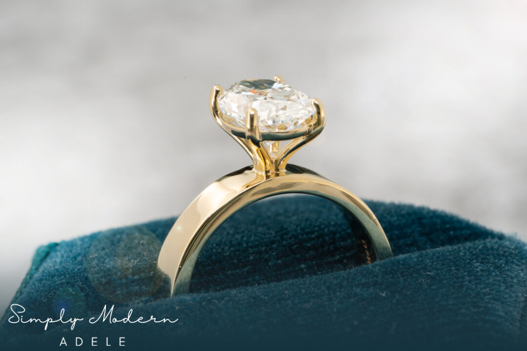 "Adele" Oval Diamond Engagement Ring - Image 2