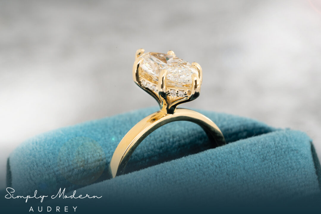 "Audrey" Marquise Engagement Ring - Image 2