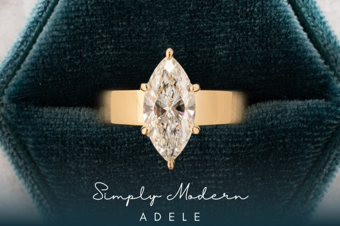 "Adele" Marquise Diamond Engagement Ring - Image 3