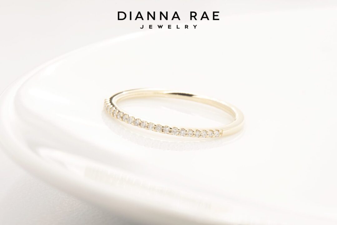 Petite Yellow Gold Diamond Band