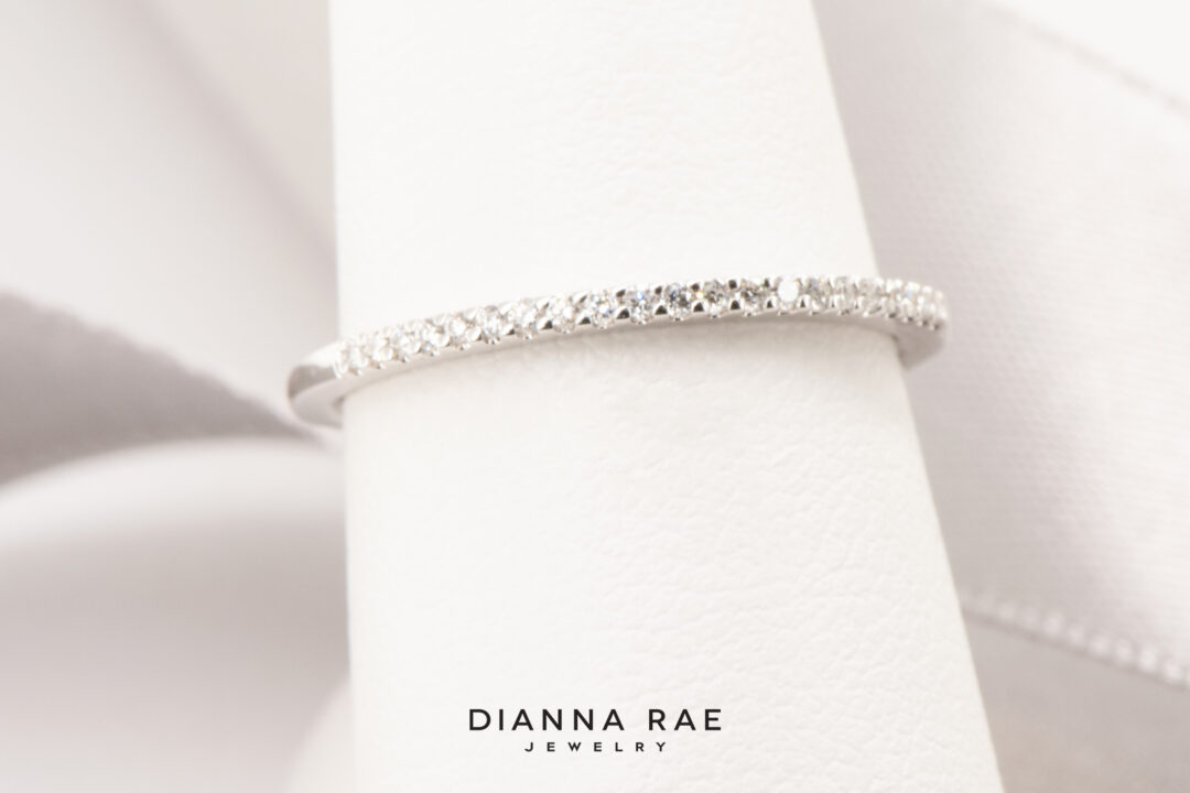 White Gold Women's Wedding Band - Image 5