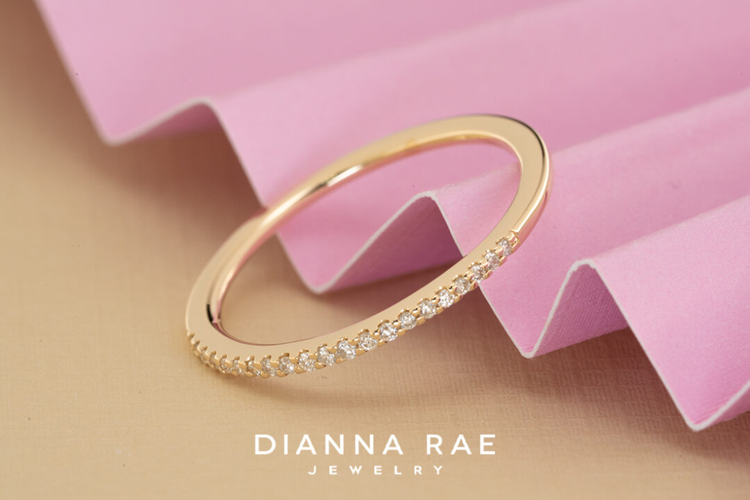 14K Yellow Gold Diamond Band - Image 3