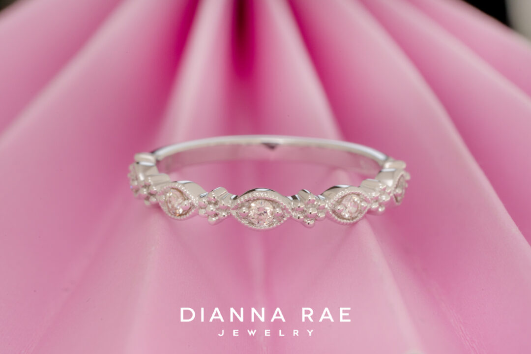 14K White Gold Diamond Band - Image 3