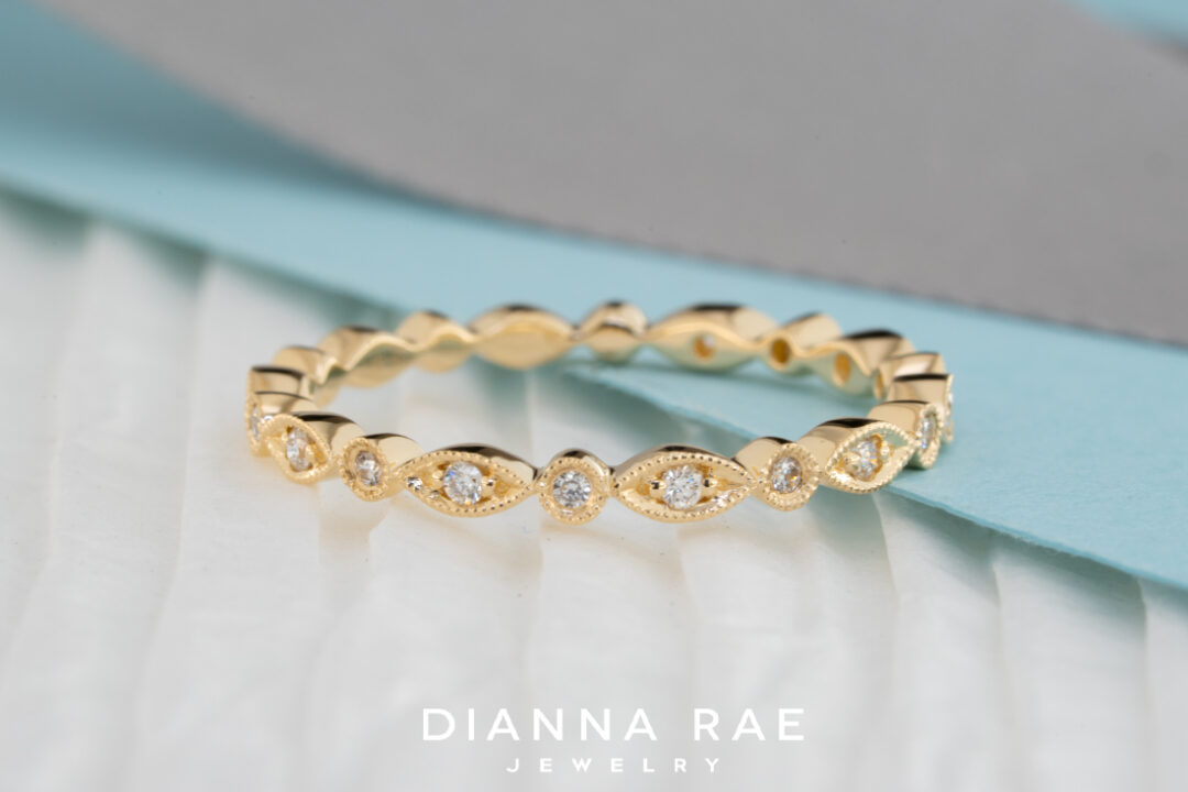 Lady's Diamond Wedding Band - Image 3