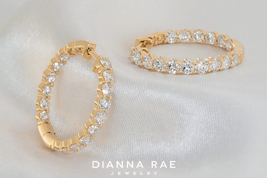 14K Yellow Gold Hoop Earrings - Image 2