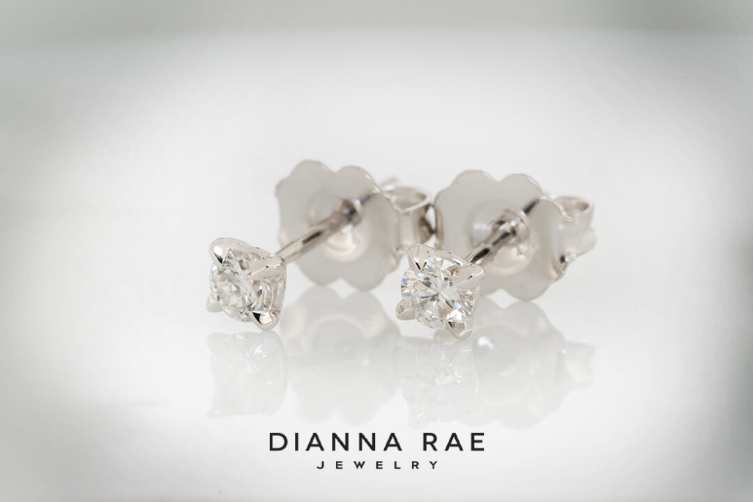 White Gold Diamond Studs