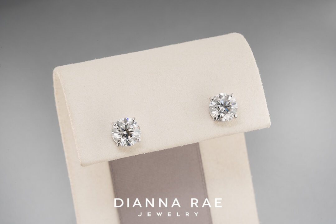 3.03Ct Diamond Studs