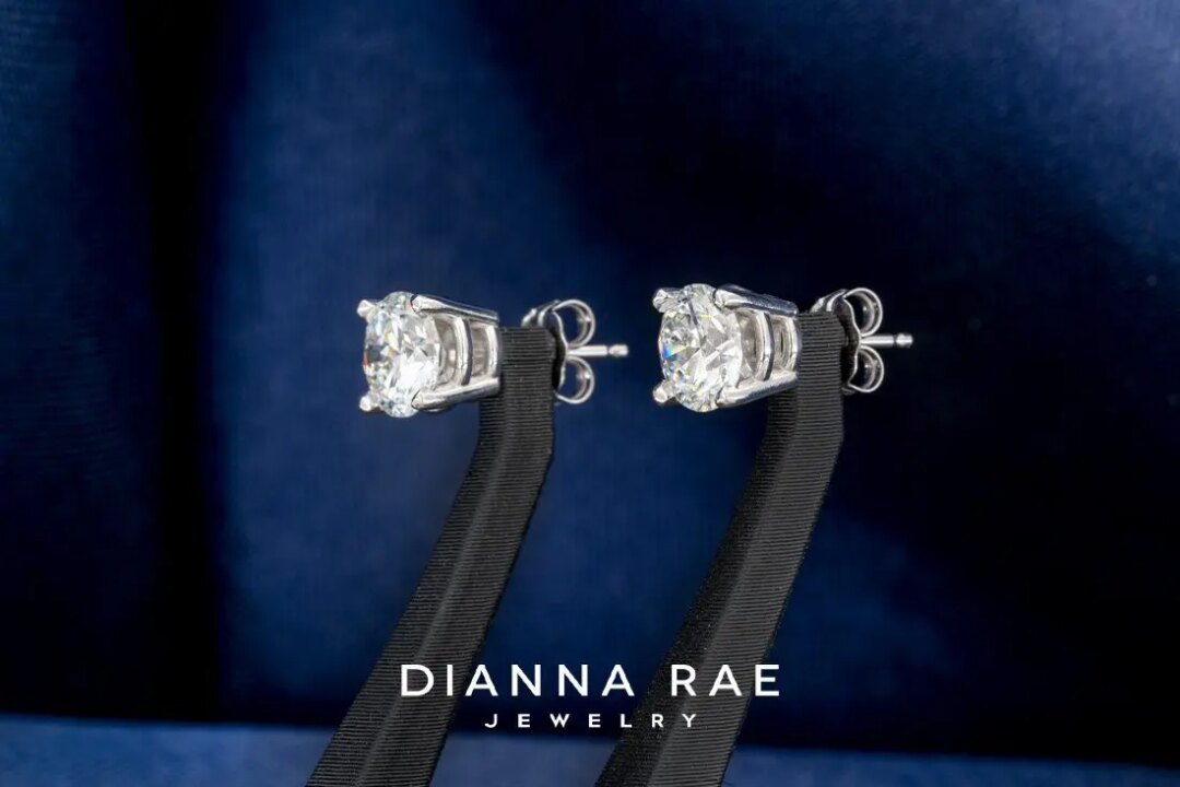2.03 Carat Total Weight Lab-Grown Diamond Studs - Diamonds in Space - Image 2