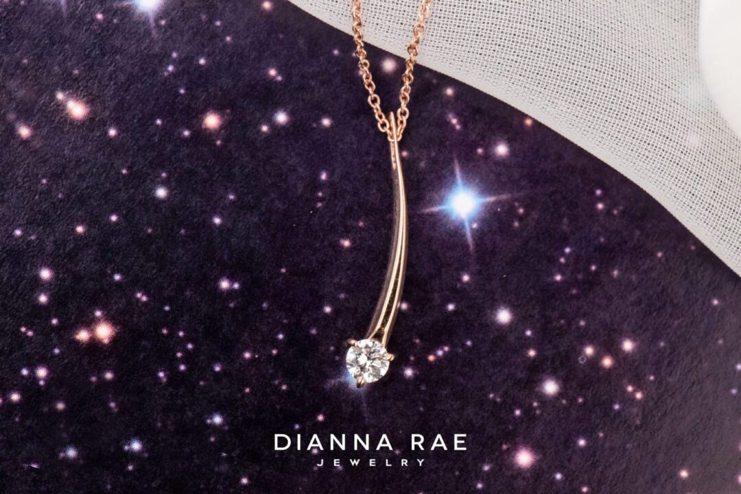 Rose Gold Shooting Star Pendant