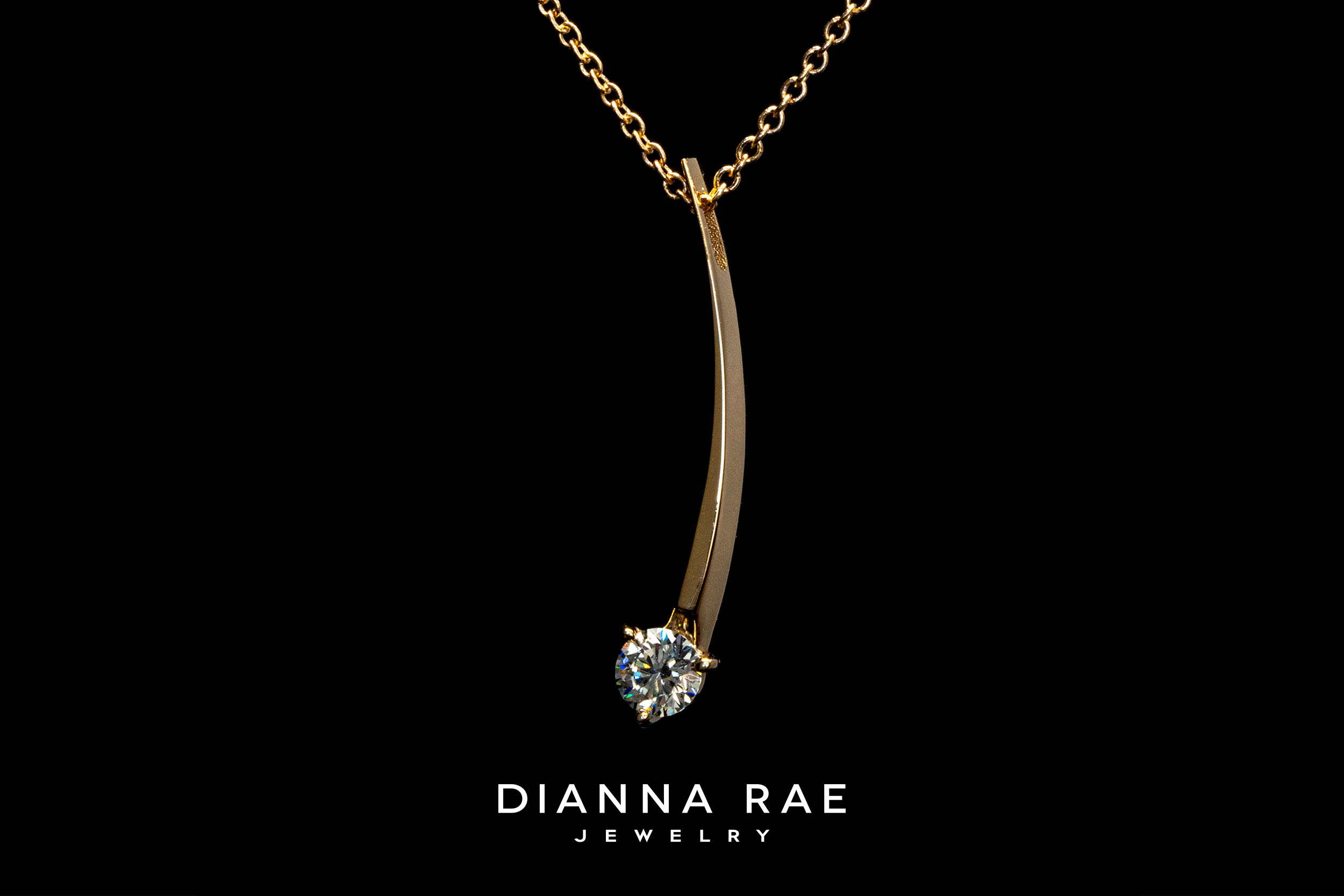 Yellow Gold Shooting Star Pendant