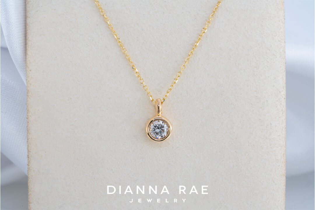 Solitaire .25 carat Lab grown Diamond Pendant