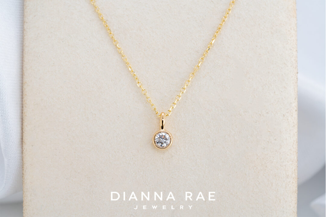 Diamond Bezel Pendant - Image 2