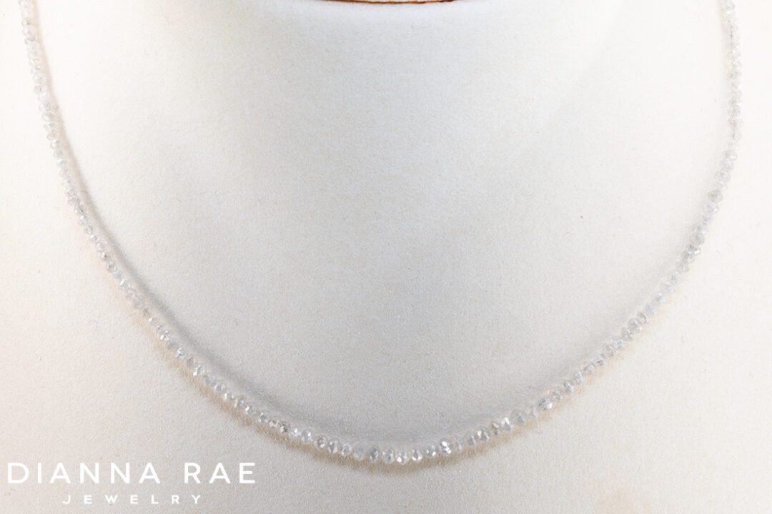 Light Gray Diamond Necklace - Image 3