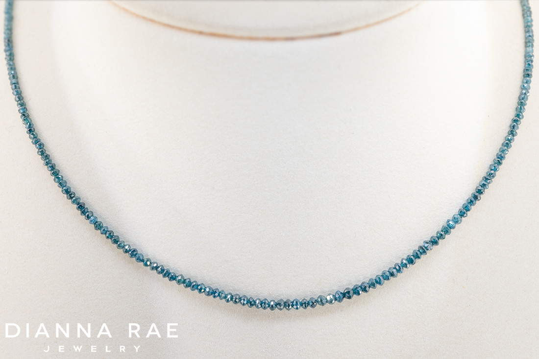 Blue Diamond Necklace