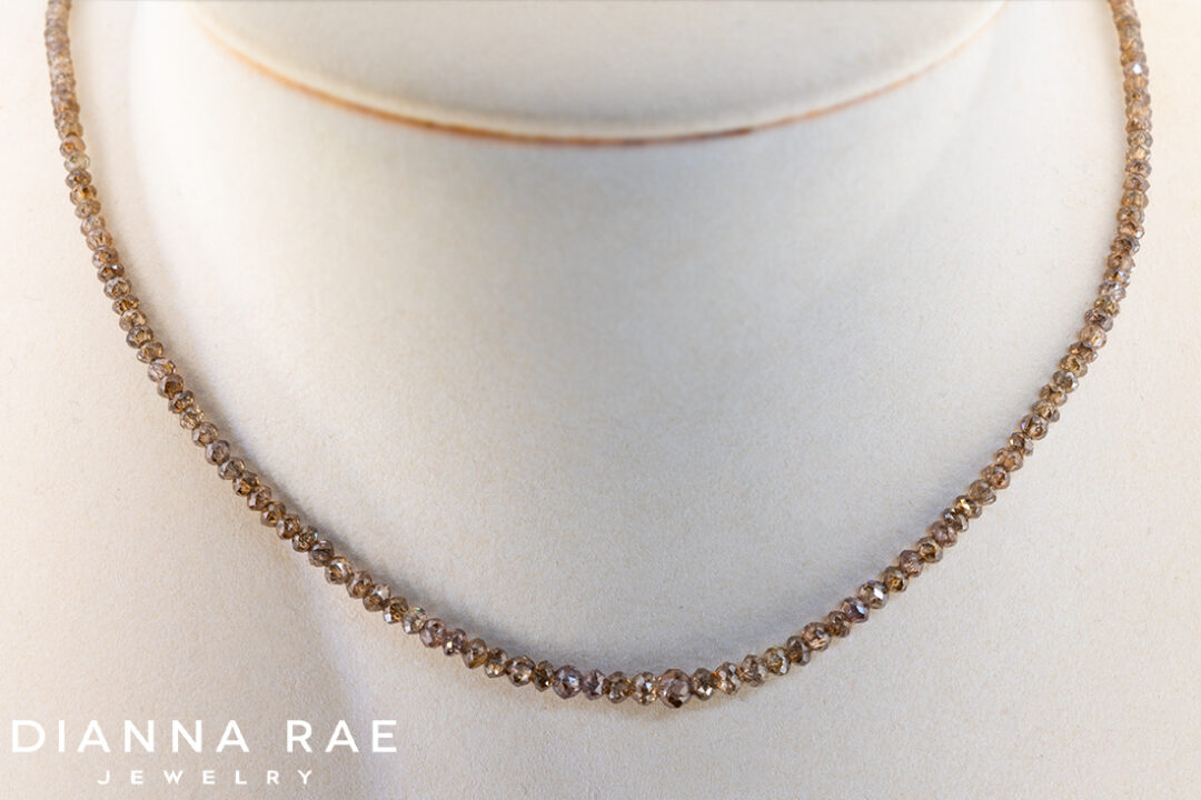 Champagne Diamond Necklace - Image 2