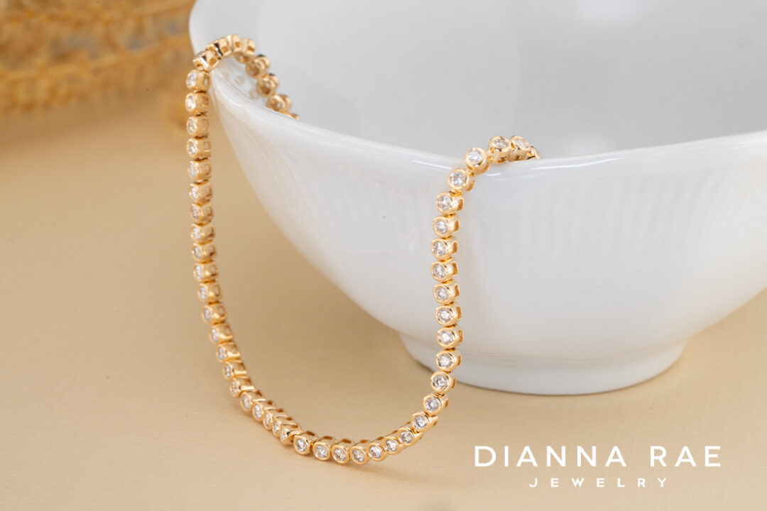 Yellow Gold Diamond Tennis Bracelet