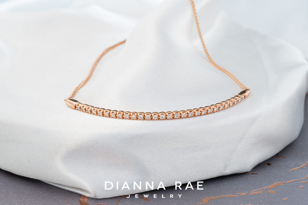 Rose Gold Diamond Bolo Bracelet