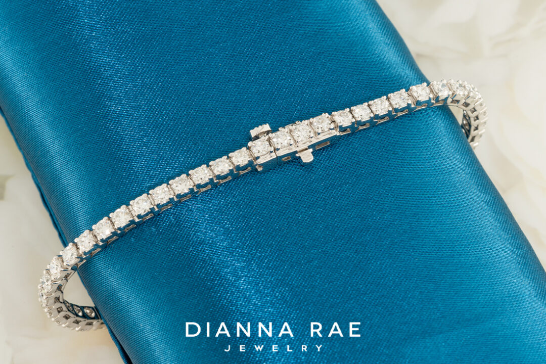 14K White Gold Diamond Tennis Bracelet