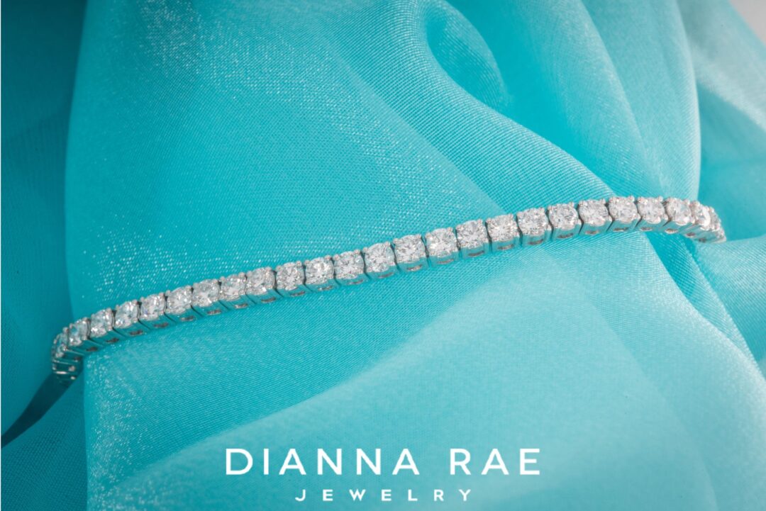5 Carat White gold Lab grown Tennis Bracelet