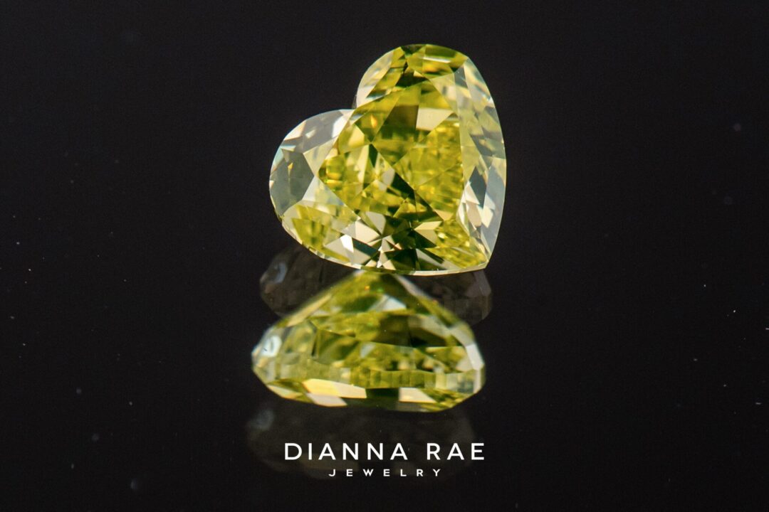 The Heart of Krypton - Natural Neon Yellow Heart Shaped Diamond - Image 4