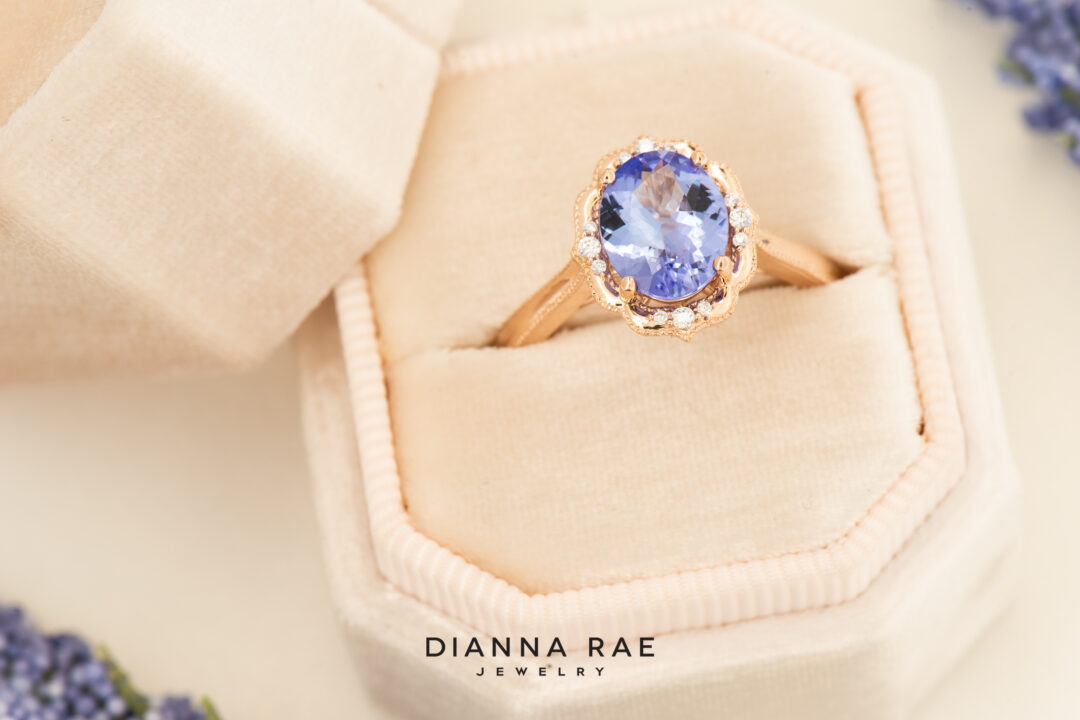 14kt Yellow Gold Tanzanite Daisy Blossom Ring - Image 2