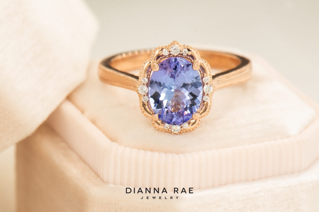 14kt Yellow Gold Tanzanite Daisy Blossom Ring