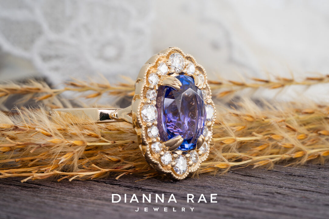 Magnolia Tanzanite and Diamond Ring - Image 2