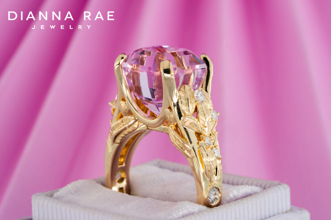 Kunzite and Diamond Ring - Image 3