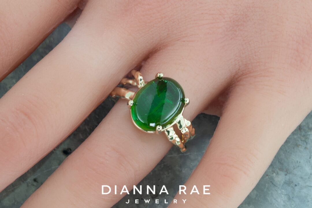Oval Green Tourmaline Ring - Image 2