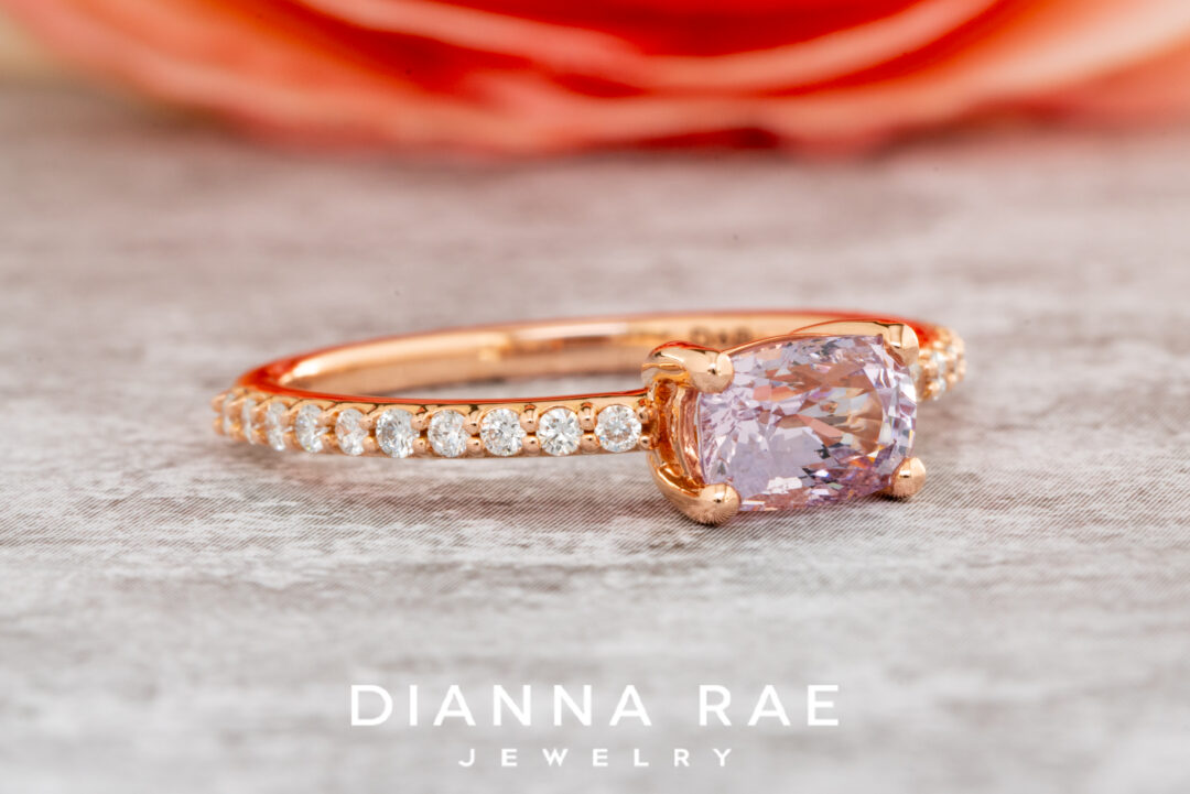 Pink Spinel & Diamond Ring - Image 2