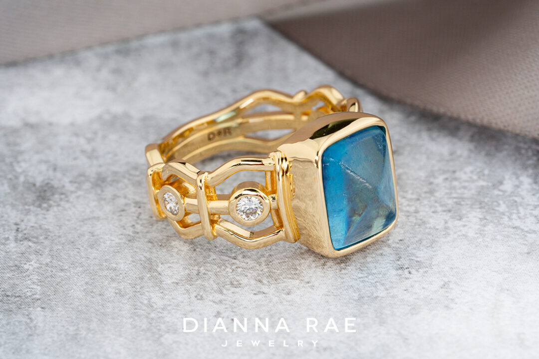 Aquamarine & Diamond Ring - Image 3