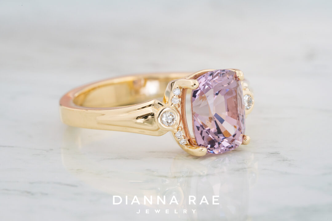 Lavender Spinel and Diamond Accented Ring - Image 2