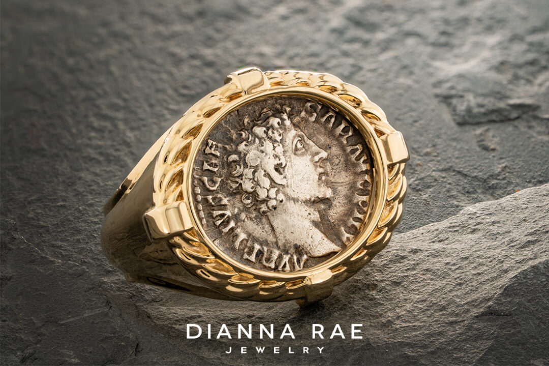 Genuine Roman Coin Marcus Aurelius Ring