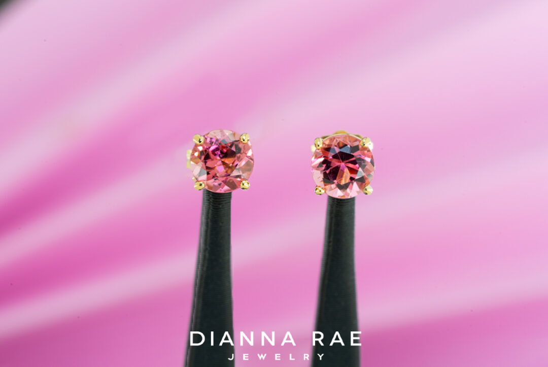 Blush Zircon Studs - Image 2