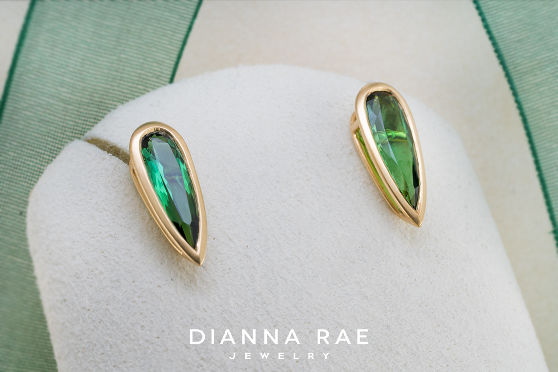 Green Tourmaline Earrings