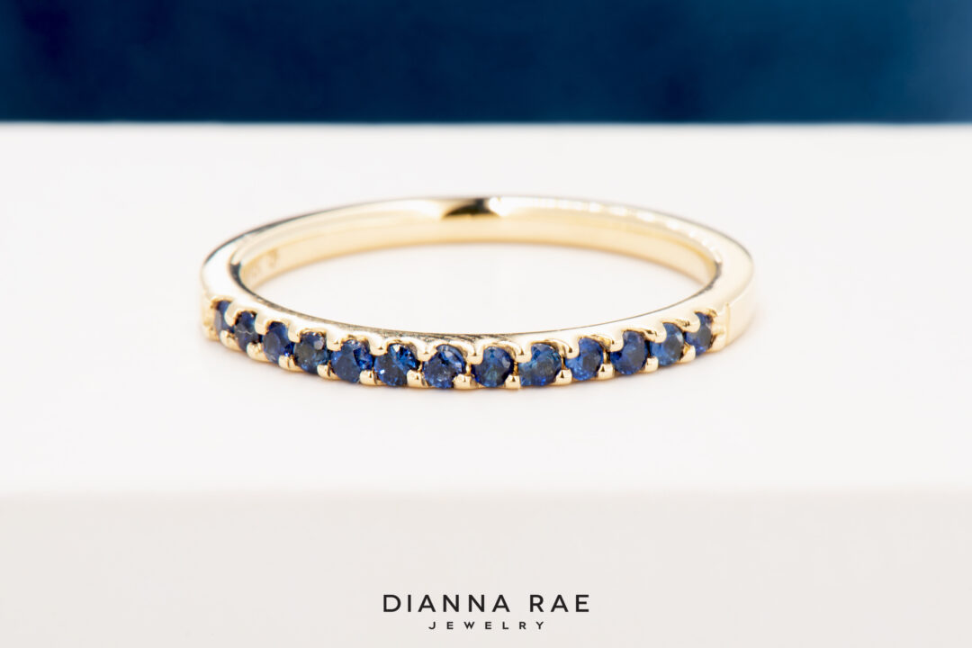 Yellow Gold Sapphire Band
