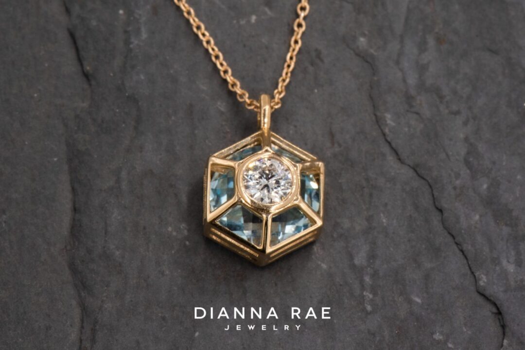Window On The World Pendant - Yellow Gold - Image 2