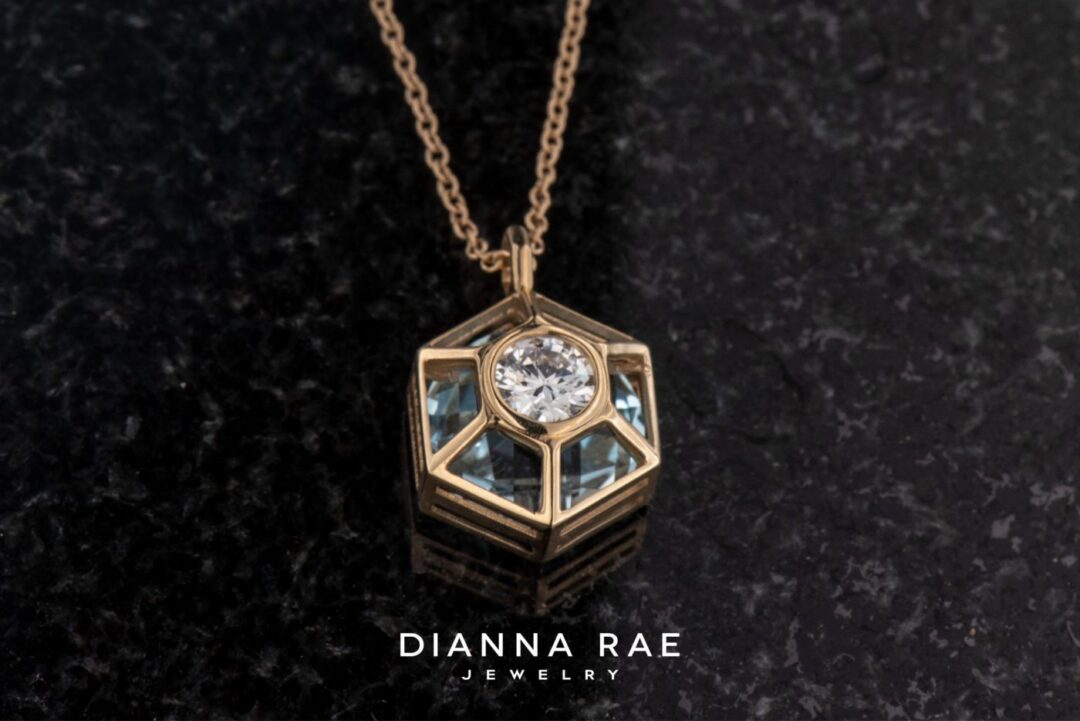 Window On The World Pendant - Yellow Gold - Image 3