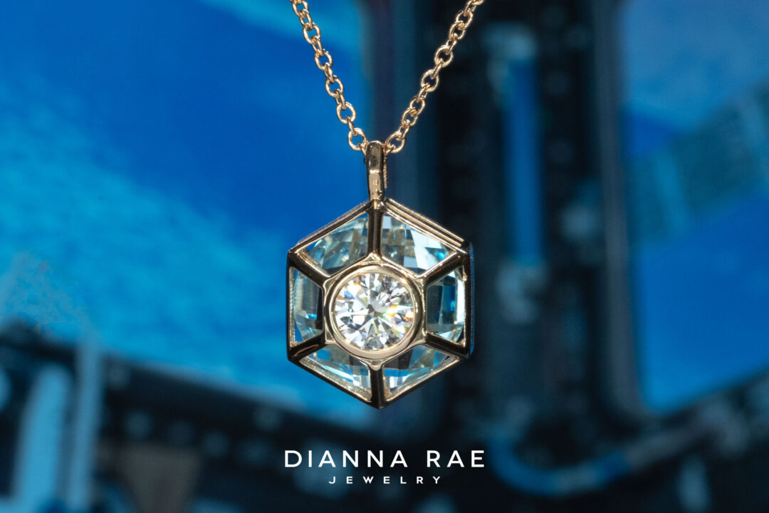 Yellow Gold Cupola Pendant - Small - Image 2