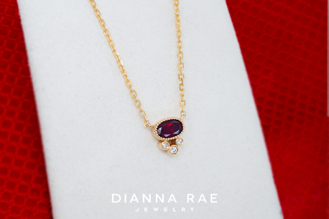London Blue Topaz Pendant with Diamond Accented Chain - Image 2