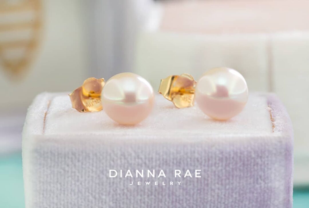 Pearl Earrings with 14k Gold - Image 2