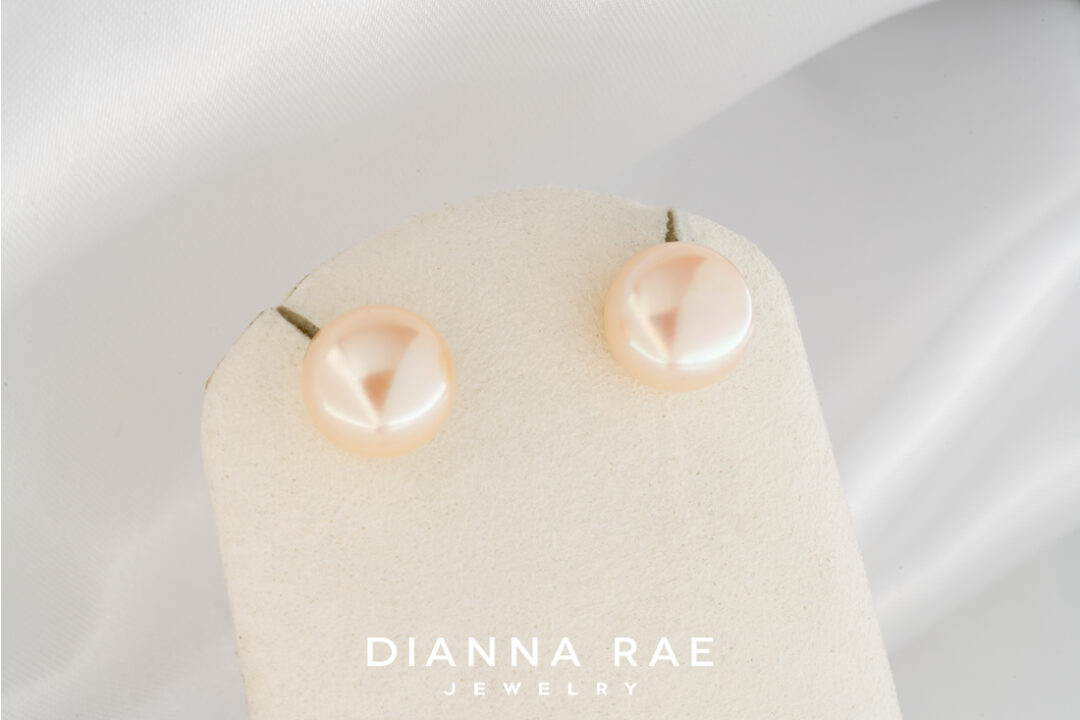 10mm Button Pearl Studs