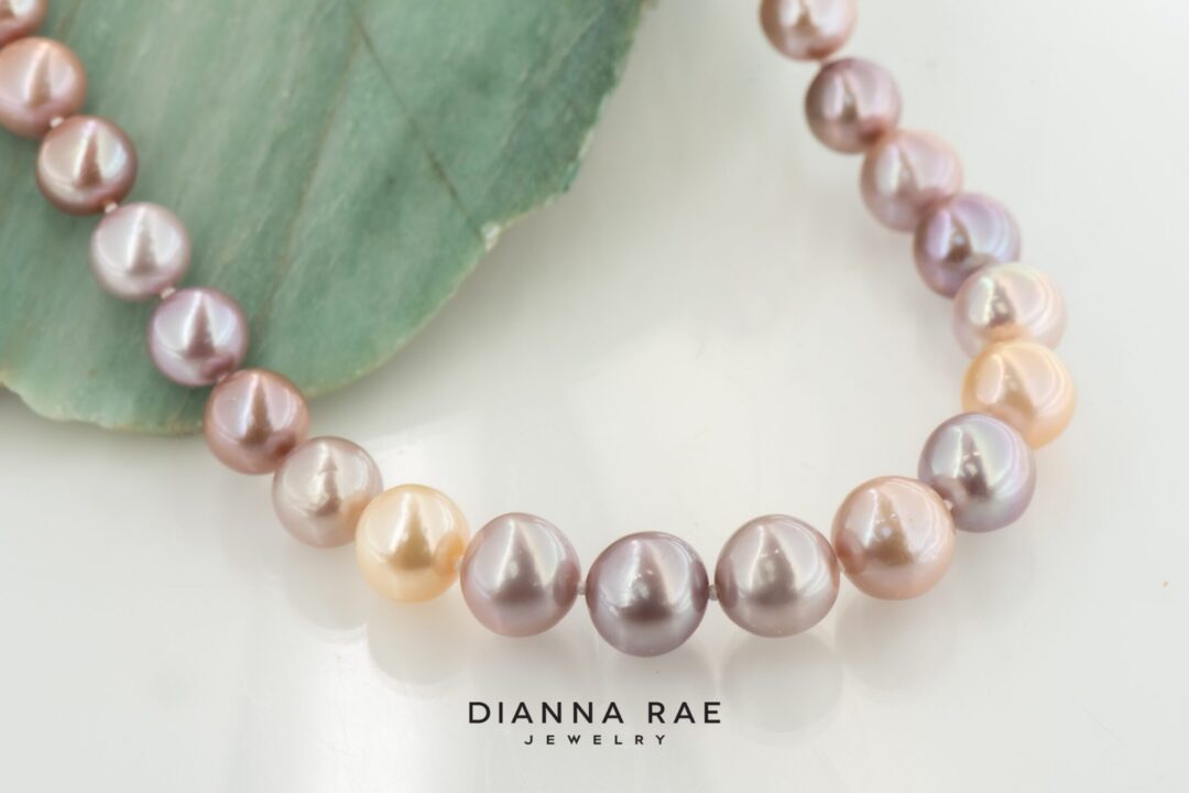 Variegated Pink Edison Pearl Strand - Image 3
