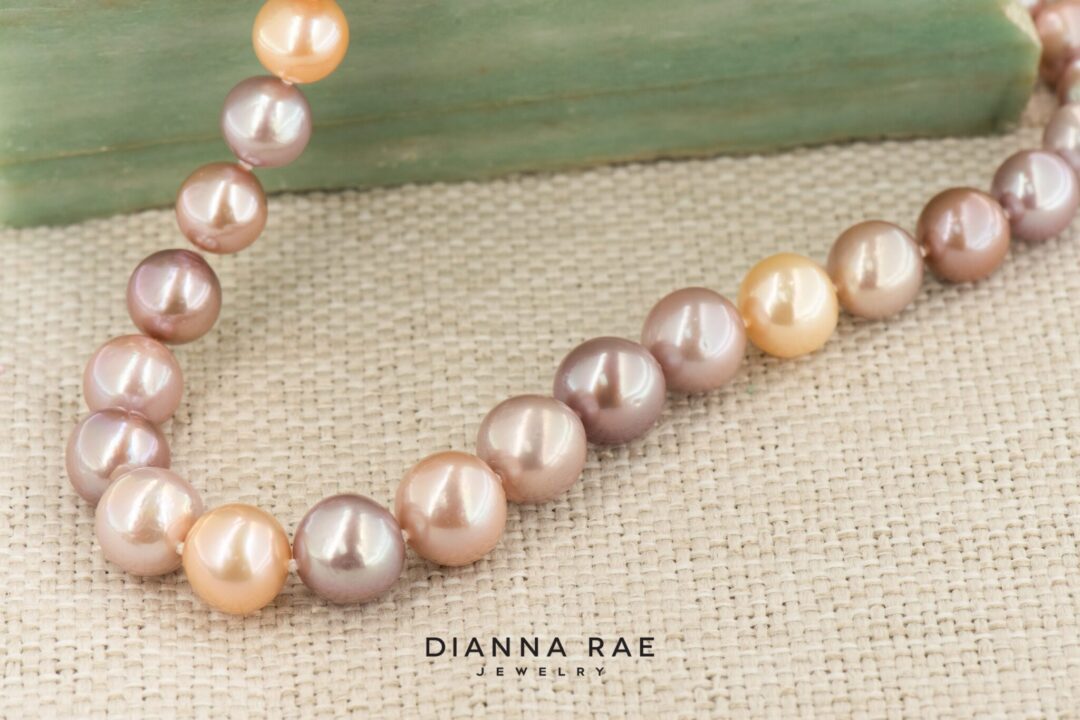 Variegated Pink Edison Pearl Strand - Image 4