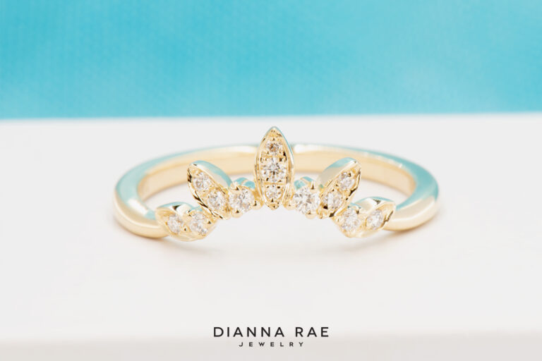Yellow Gold Countoured Crown Band