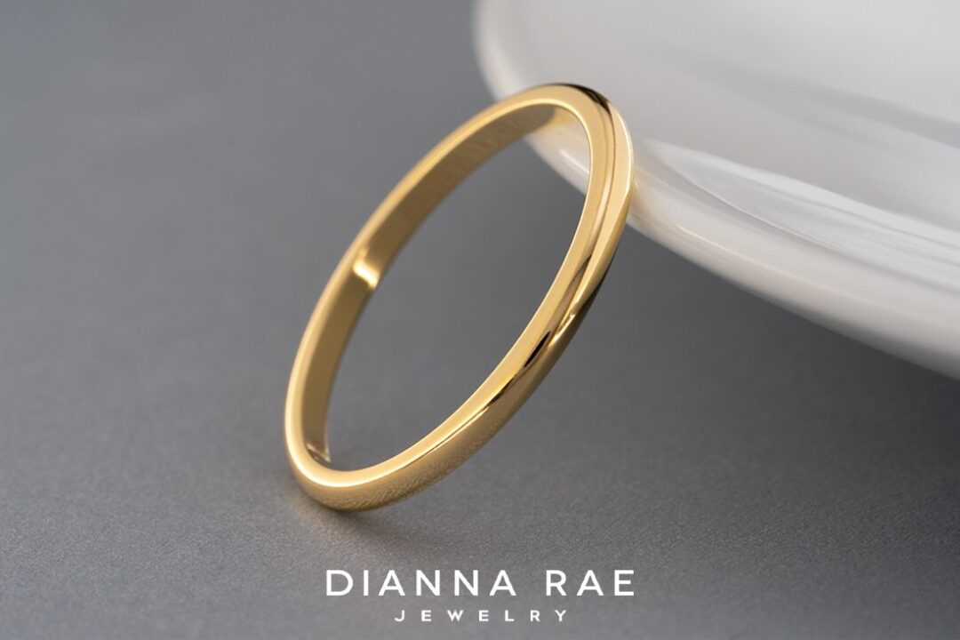 1.5mm 14K Yellow Gold Band