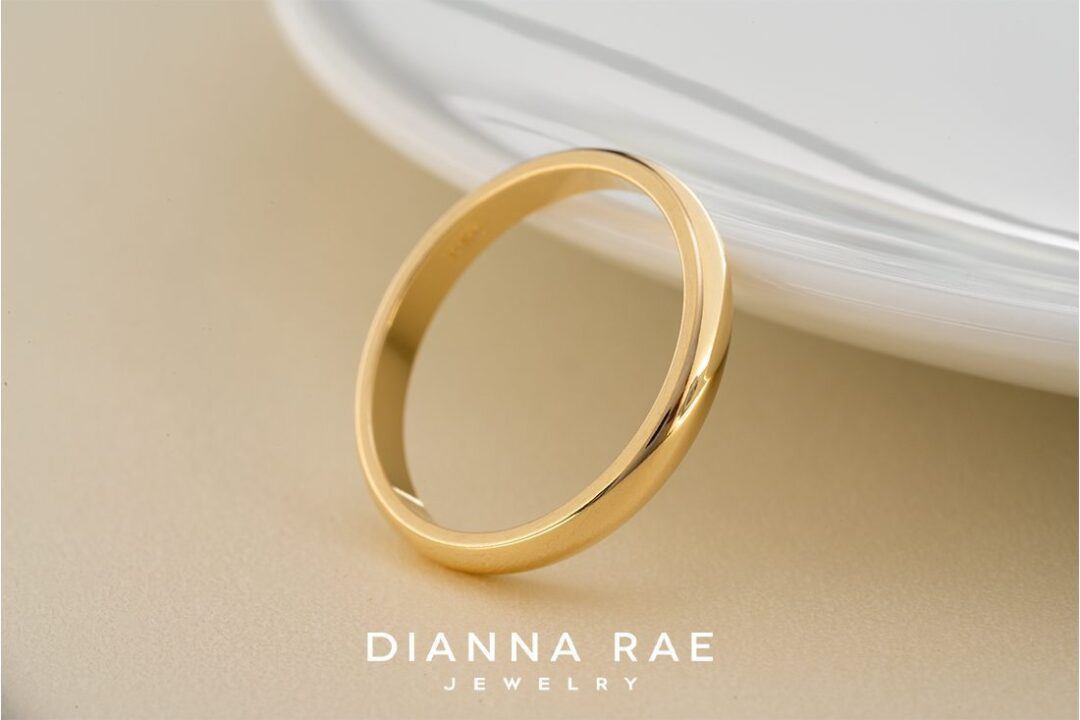 2.5mm 14K Yellow Gold Band