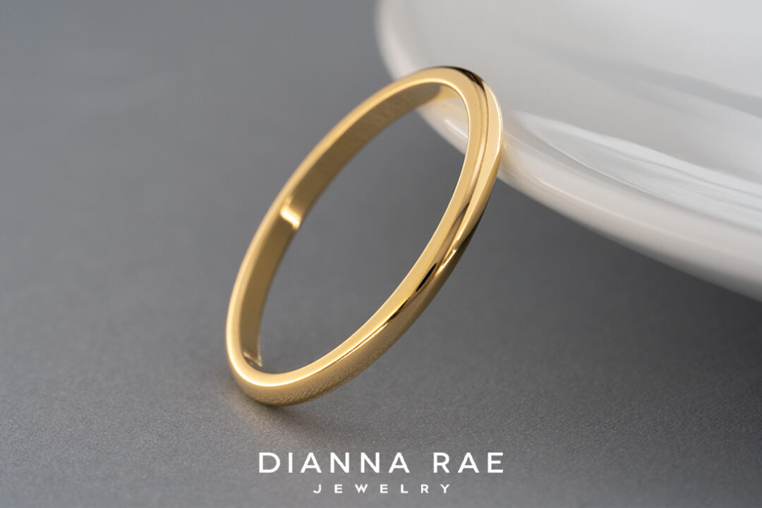 1.5mm 14K Yellow Gold Band