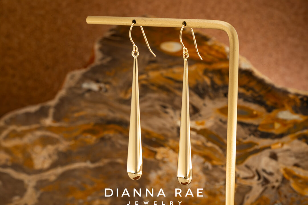 14K Yellow Gold Drop Earrings