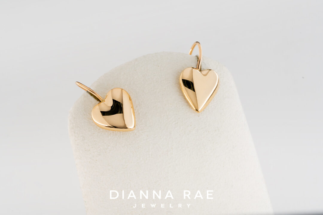 Gold Heart Earrings
